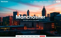 Showcasing creative website design Manchester through Manchester's modern architecture.