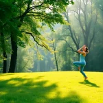 Yoga practice in a serene nature setting representing healthlifeherald.com’s commitment to wellness.