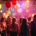 Celebrate a Unique Event with lively interactions and vibrant decor at an after-work party.