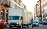 Efficient Umzug Nürnberg with a professional moving truck transporting household items smoothly.