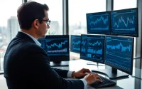 Analyse du fonds d'investissement alternatif réservé par un conseiller financier dans un bureau moderne.