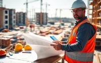 Analyze nvq level 6 construction site management questions and answers pdf on a construction site.