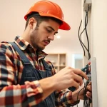 Providing Electrical Service maintenance by a proficient electrician in a residential environment.
