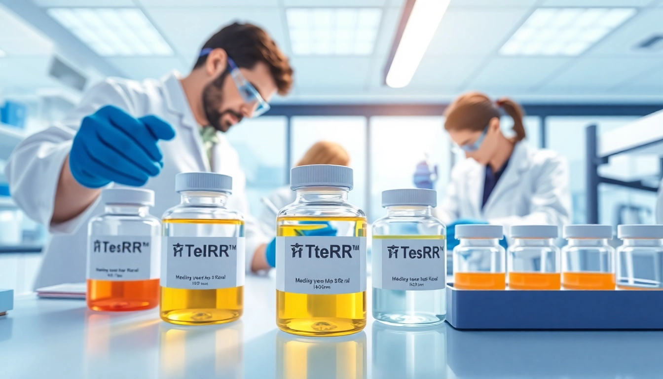 View of scientists conducting all check on TeSR™ media for pluripotent stem cell cultures.